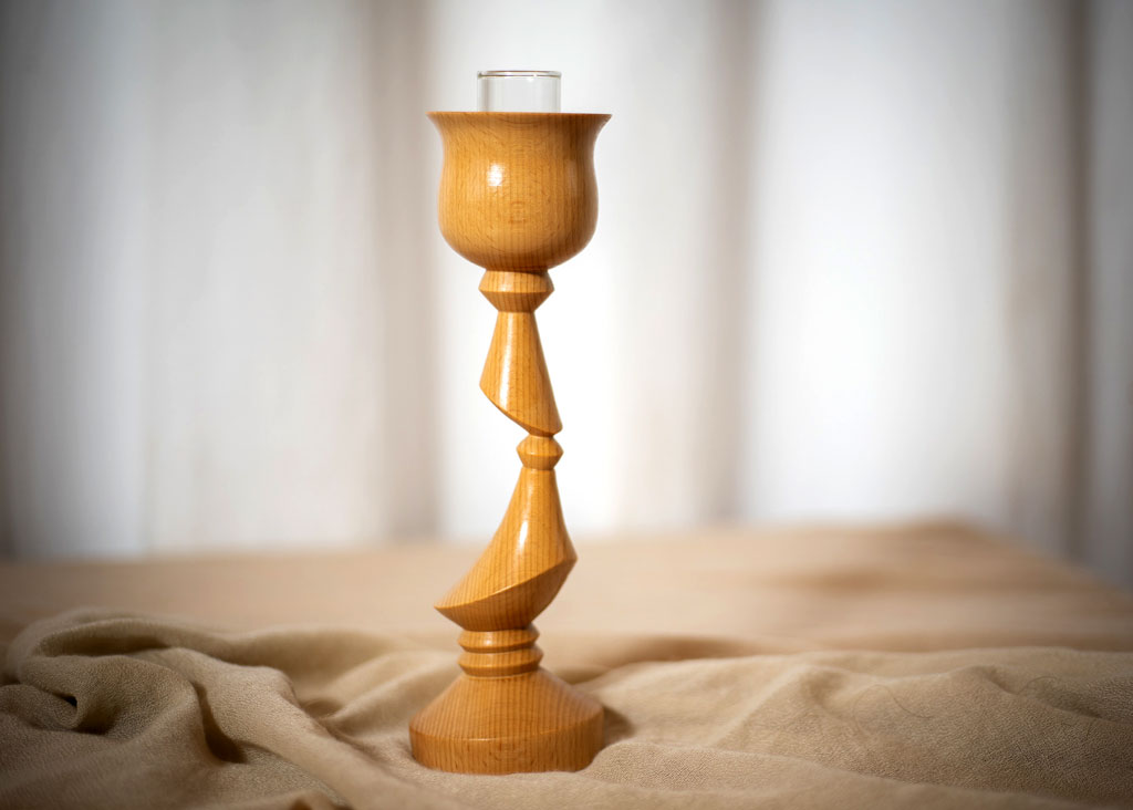 Maple Candle Holder